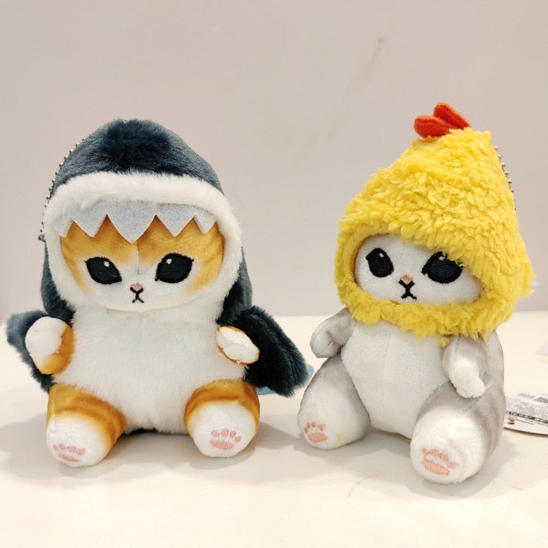 Adorable Cute Fried Shrimp Tempura Shark Cat Design Stuffed Animal Plushie