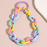 Colorful Fashion Unique Link Chain Design Handmade Jewelry Phone Key Ring Keychain
