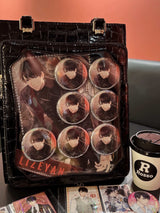 Stylish Trendy Large Clear Window Fashion Ita-bag Pin Bag Handbag Tote