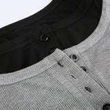 Basic Casual Streetwear Knit Long Sleeves Fashion Crop Top