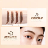 Long Lasting Eyebrow Pomade Mascara Waterproof Creamy Texture Tinted Sculpted Brow Gel with Brush