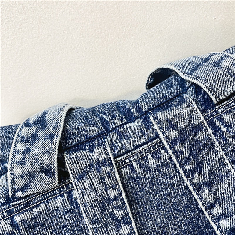 Causal Stylish Fashion Travel School Laptop Denim Bag Backpack