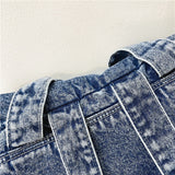 Causal Stylish Fashion Travel School Laptop Denim Bag Backpack