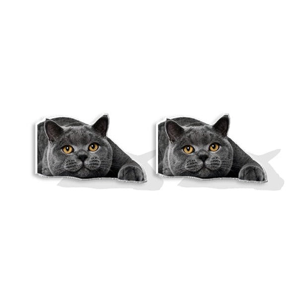 Cute Shorthair Cat Animal Lovely Fashion Mini Stud Earrings