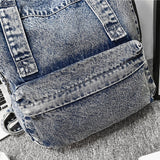 Causal Stylish Fashion Travel School Laptop Denim Bag Backpack