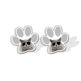 Cute Shorthair Cat Animal Lovely Fashion Mini Stud Earrings