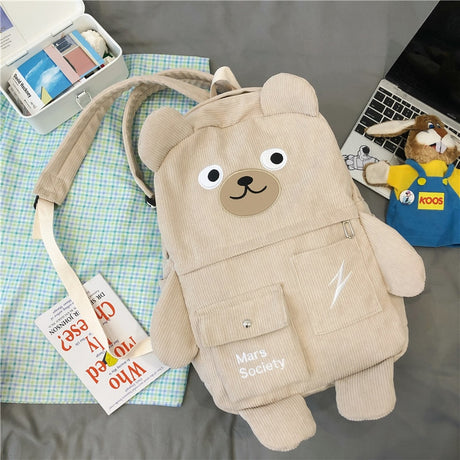 Cute Bear Animal Design Large Travel School Fashion Bag Backpack