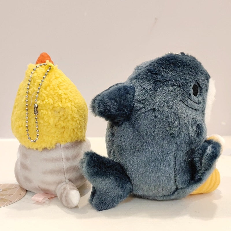 Adorable Cute Fried Shrimp Tempura Shark Cat Design Stuffed Animal Plushie