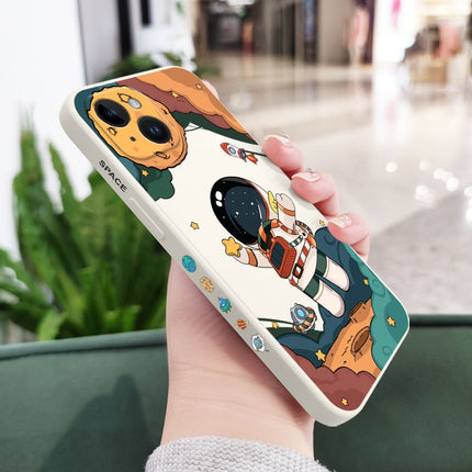 Playful Astronaut Side Pattern Design iPhone Protective Phone Case Cover