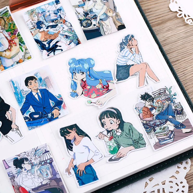 21pc Cute Japanese Cartoon Characters Scrapbooking DIY Craft Decor Journal Stickers - Accessoriesforever