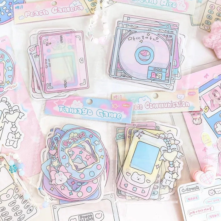 20pcs Cute Nordic Style Cartoon Card Scrapbooking DIY Craft Decor Stickers - Accessoriesforever