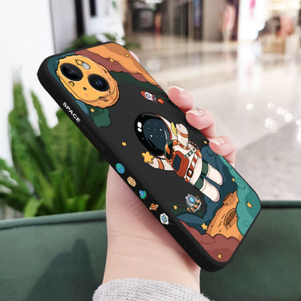 Playful Astronaut Side Pattern Design iPhone Protective Phone Case Cover