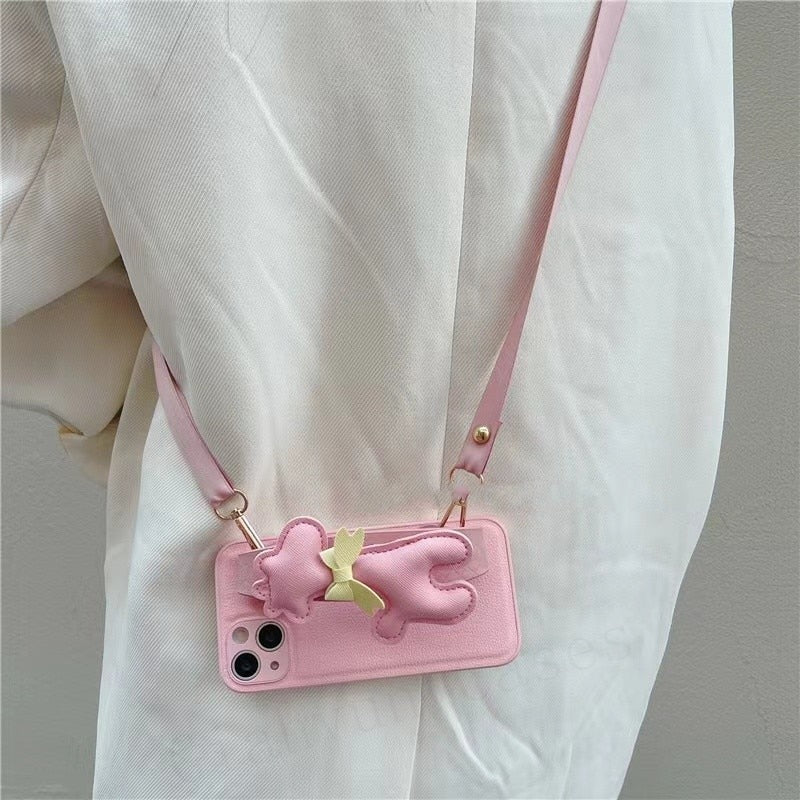 Fun Cute Giraffe Animal Design Leatherette Soft iPhone Protective Phone Case Cover