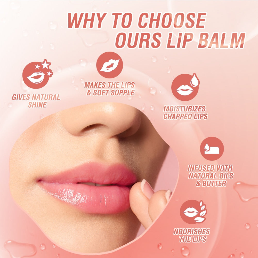 Long Lasting Oil Moisturizing Natural Beeswax Colors Ever-changing Lip Balm Plumper Gloss Lipstick