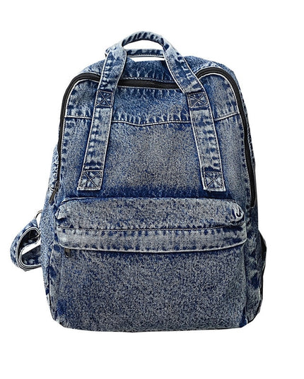 Causal Stylish Fashion Travel School Laptop Denim Bag Backpack