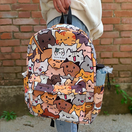 Super Cute Cat Cartoon Anime Animal Waterproof Fashion Travel Laptop School Backpack