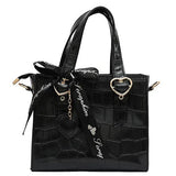 Trendy Cute Fashion Ribbon Ita-bag Crossbody Shoulder Handbag Tote Bag 