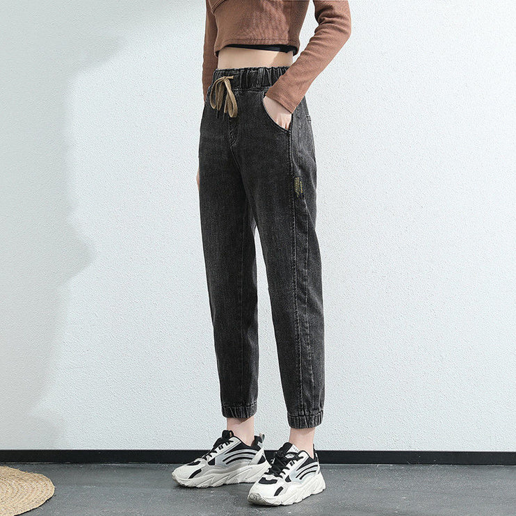 Vintage High Waist Ankle Length Women Fashion Denim Jeans - Accessoriesforever