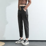 Vintage High Waist Ankle Length Women Fashion Denim Jeans