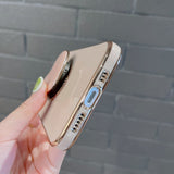 Heart Shaped Back Stand Holder iPhone Protective Phone Case Cover