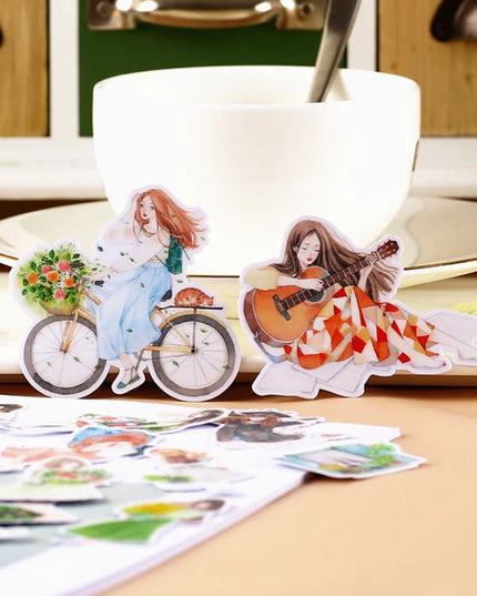 20pcs Creative Cute Girls Scrapbooking DIY Craft Decor Journal Stickers