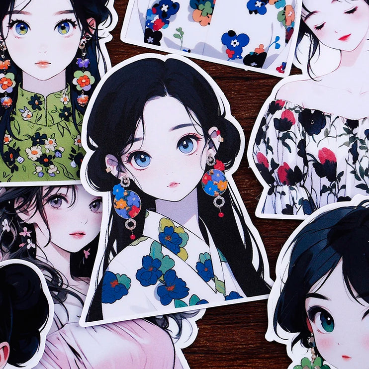 16pc Cartoon Time Beauty Girls Scrapbooking DIY Craft Decor Journal Stickers - Accessoriesforever