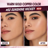 Brilliant Long Lasting Waterproof Highlighter Lighten Skin Shimmer Contour Eyeshadow Face Body Makeup Palette