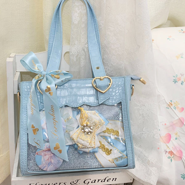 Trendy Cute Fashion Ribbon Ita-bag Crossbody Shoulder Handbag Tote Bag 