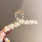 Sweet Adorable Love Heart Charm Jelly Fashion Hair Clip Claw