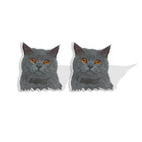Cute Shorthair Cat Animal Lovely Fashion Mini Stud Earrings