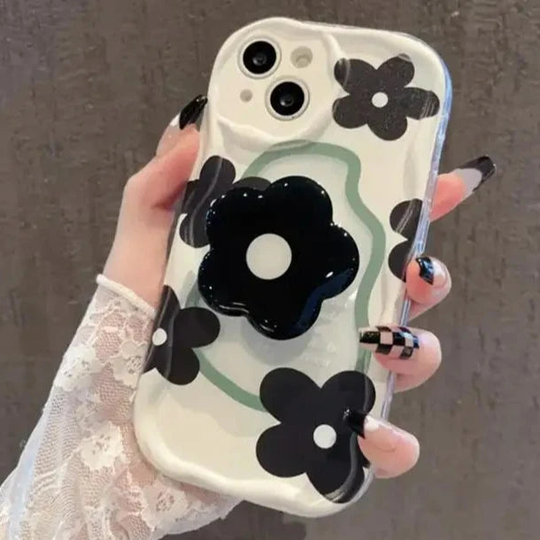 Beautiful Floral Flower Holder Stand Phone Case for Samsung Galaxy - Accessoriesforever