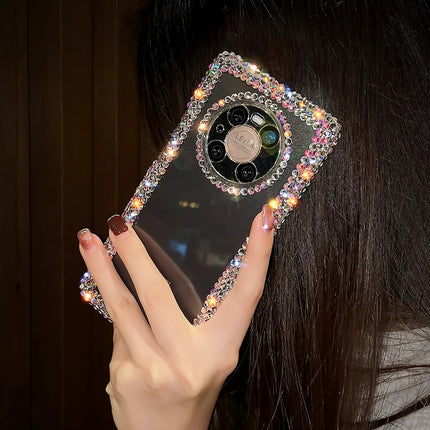 Beautiful Luxury Crystal Rhinestone Clear Phone Case Cover for Samsung Galaxy