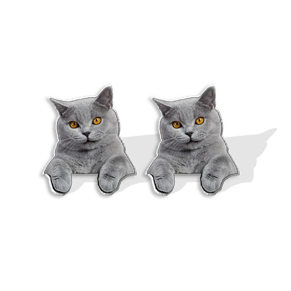 Cute Shorthair Cat Animal Lovely Fashion Mini Stud Earrings