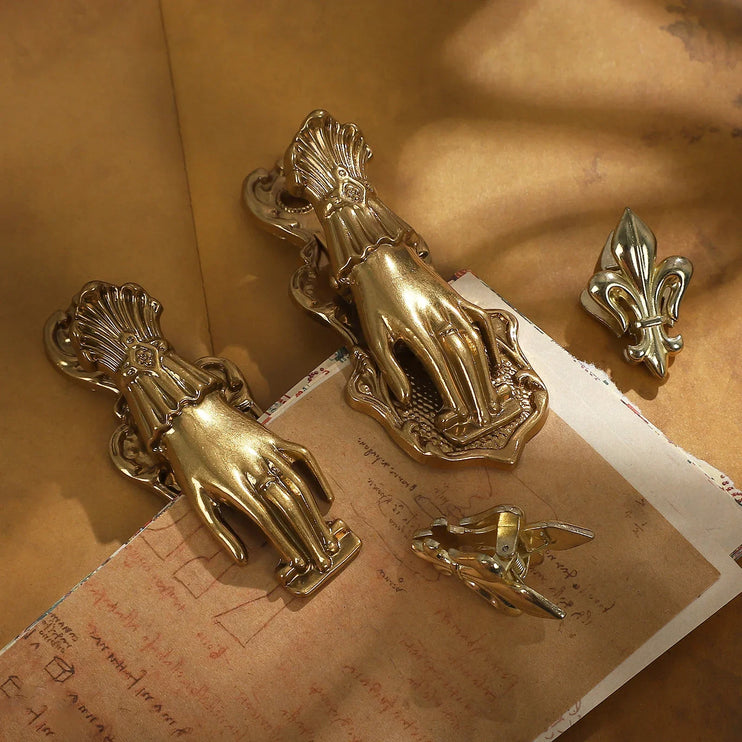 Vintage Lady Hand Letter Holder Clip Scrapbook Tool