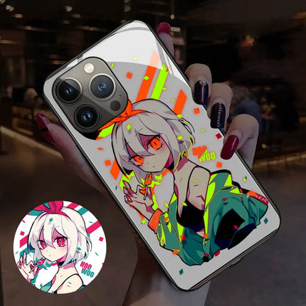 Amazing Anime LED Light Glowing Phone Case Cover for iPhone 15 14 13 12 11 X Xs Xr Mini Pro Max Plus