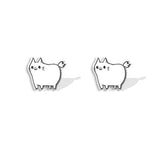Cute Cartoon Cats Animal Fashion Mini Stud Earrings