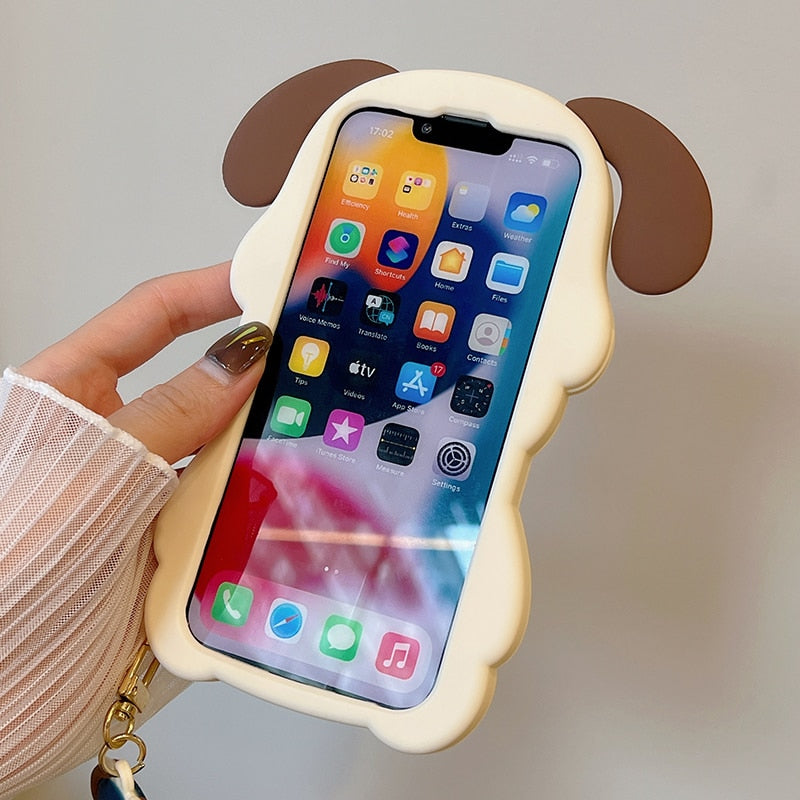 Cute Dog Design Soft iPhone Protective Phone Case Cover