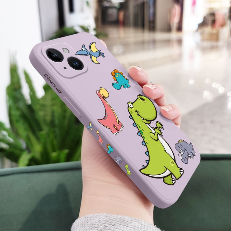 Fun Cute Dinosaur Design iPhone Protective Phone Case Cover