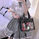 Trendy Cute Fashion Ribbon Ita-bag Crossbody Shoulder Handbag Tote Bag 