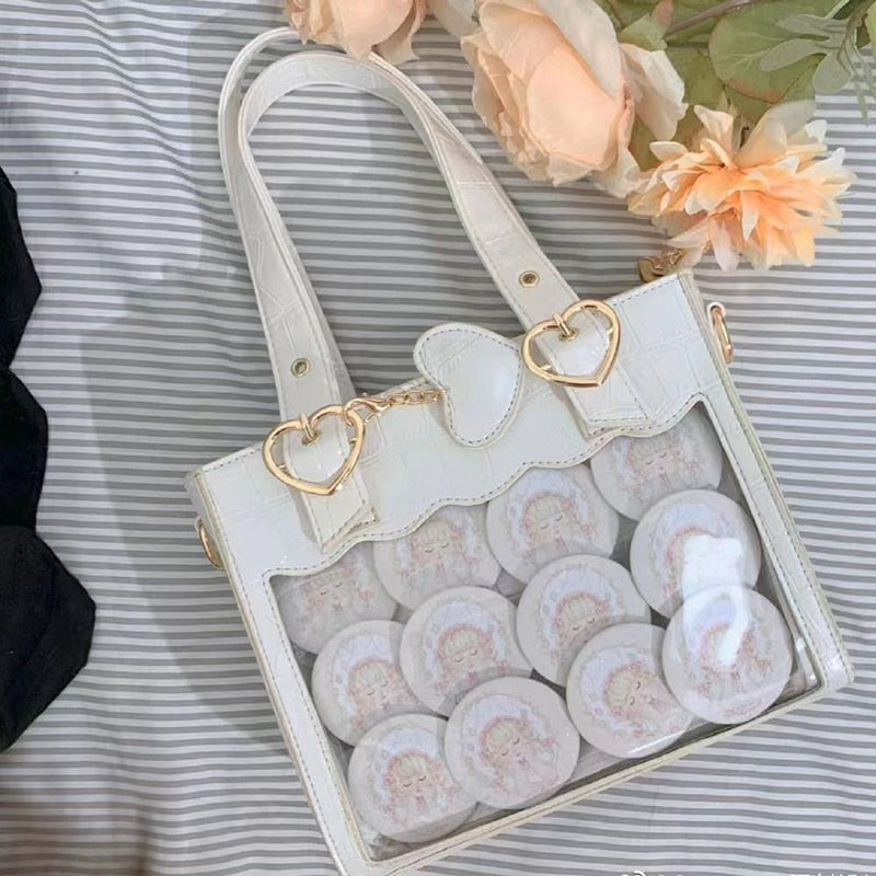 Trendy Cute Fashion Ribbon Ita-bag Crossbody Shoulder Handbag Tote Bag 