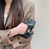 Fun Cute Giraffe Animal Design Leatherette Soft iPhone Protective Phone Case Cover