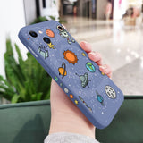 Astronaut Space Theme Side Pattern Design iPhone Protective Phone Case Cover