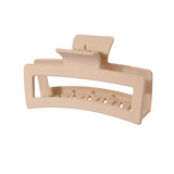 Large Oversized Rectangular Frosted Matted Fashion Hair Jewelry Clip Claw