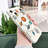 Astronaut Space Theme Side Pattern Design iPhone Protective Phone Case Cover