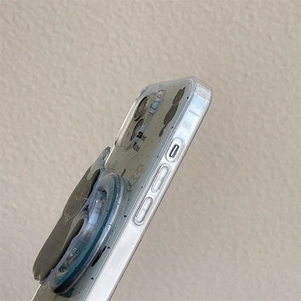 Cute Black Cat Magnetic Holder Stand MagSafe Phone Case Cover for iPhone - Accessoriesforever