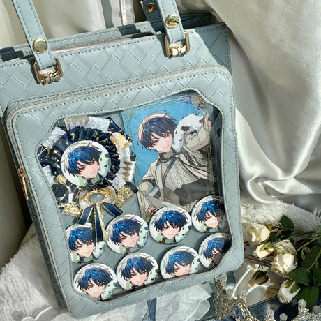 Stylish Trendy Large Clear Window Fashion Ita-bag Pin Bag Handbag Tote