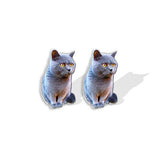 Cute Shorthair Cat Animal Lovely Fashion Mini Stud Earrings