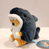 Adorable Cute Fried Shrimp Tempura Shark Cat Design Stuffed Animal Plushie