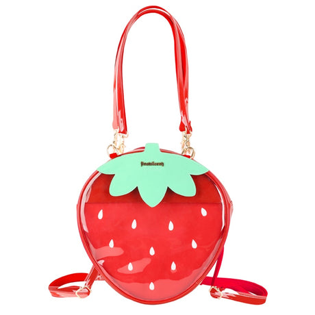 Cute Strawberry Shape Pin Display Fashion Crossbody Pin Ita-bag Backpack