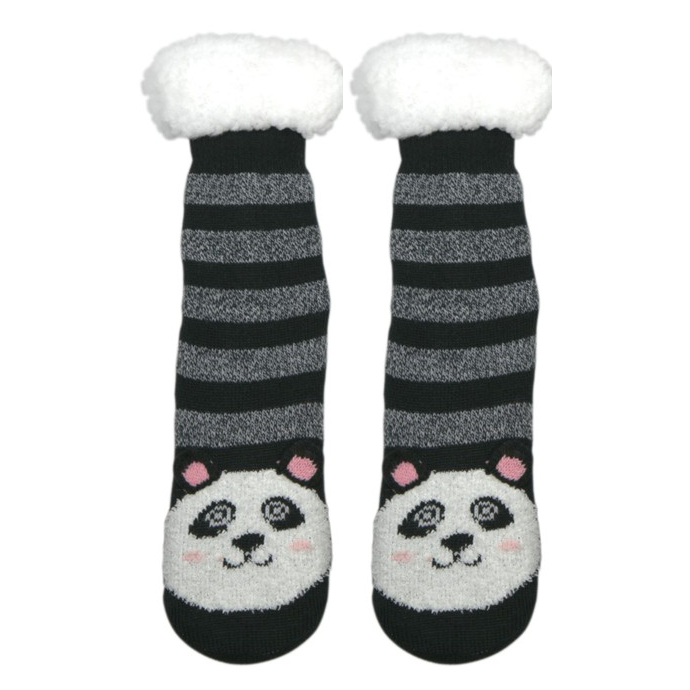 Panda Panda Cozy Warm Women's Plush Animal Slipper Socks